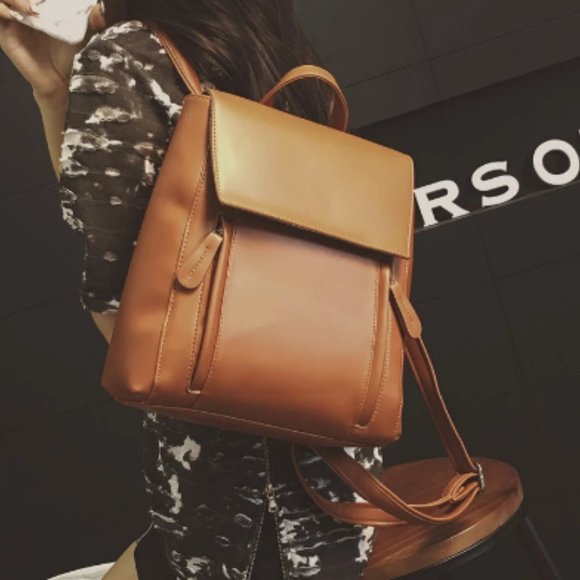 England Retro Women Backpacks 2020 Fashion New Quality PU leather College winds